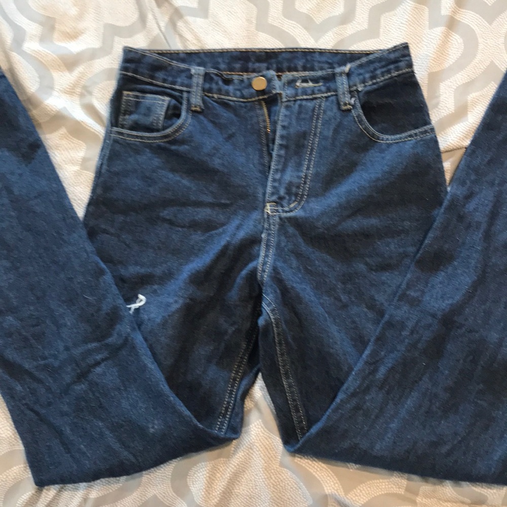high waisted jeans